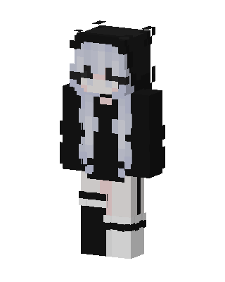Panda Hoodie Girl Minecraft skin