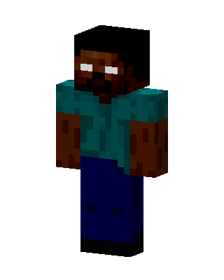 Teal Mob Boy skin, 3D preview