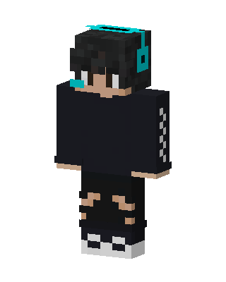 Teal Headset Gamer skin, 3D preview