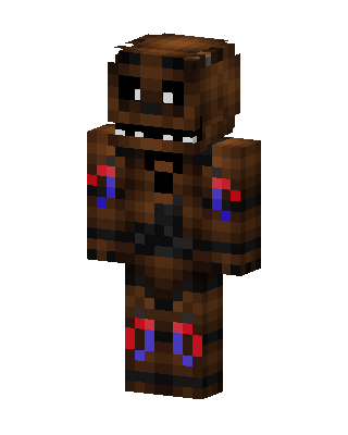 Withered Freddy skin, 3D preview