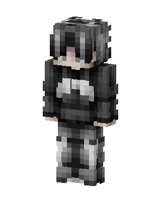 Monochrome Hoodie Minecraft skin