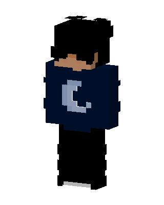 Moon Hoodie skin, 3D preview