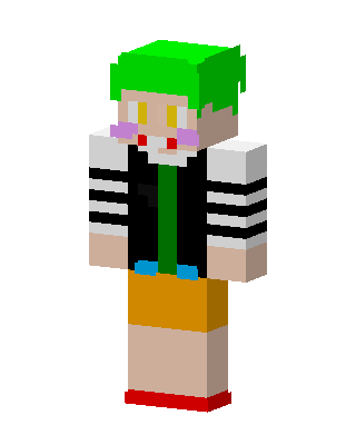 Green Villain Boy skin, 3D preview