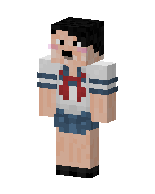 Sailor Uniform Guy skin, 3D preview