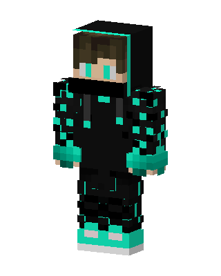 Cyan Shadow skin, 3D preview