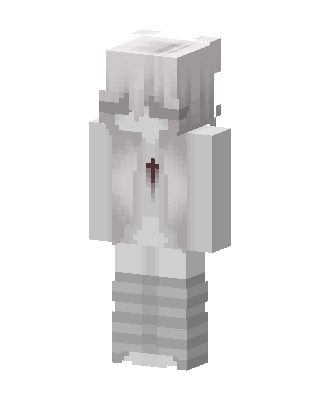 White Hero Girl skin, 3D preview
