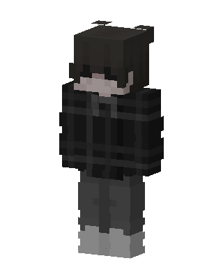Black Emo Boy Minecraft goth skin