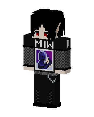Black Villain Boy Minecraft anime skin