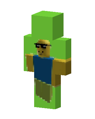 Roblox Noob skin, 3D preview