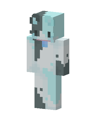 Icy Cow skin, 3D preview