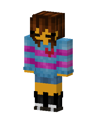 Frisk skin, 3D preview