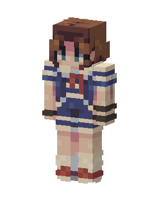 Sailor Girl skin, 3D preview