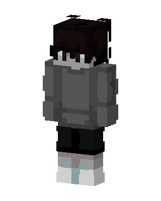 Gray Hoodie Minecraft skin