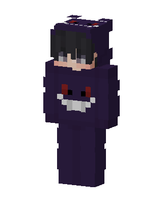 Gengar Hoodie skin, 3D preview