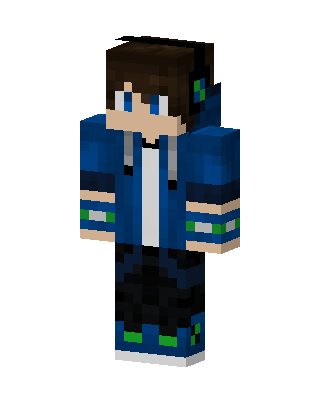 Blue Student Boy Minecraft skin