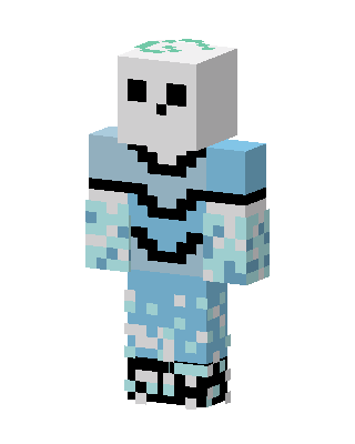 Frost Skull Minecraft skin