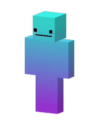 Gradient Buddy skin, 3D preview