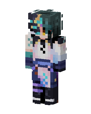 Xingqiu skin, 3D preview
