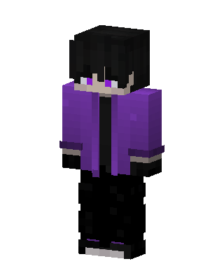 Purple Suit Boy skin, 3D preview
