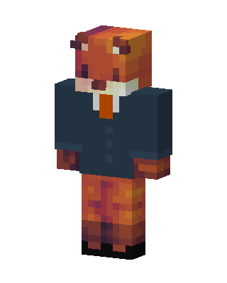 Suited Fox skin, 3D preview