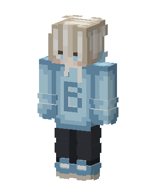 Blue Player skin, 3D preview