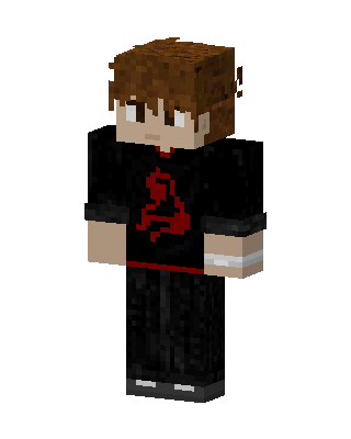 Black Player Boy skin, 3D preview