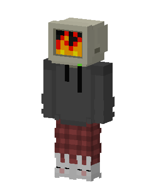 Gray Hoodie skin, 3D preview