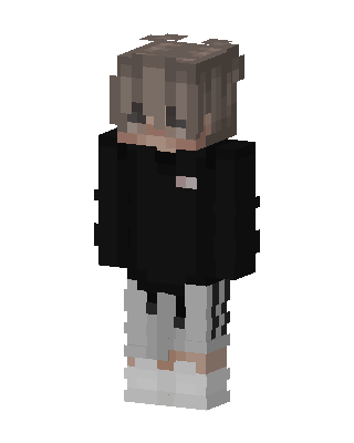 Black Player Boy skin, 3D preview