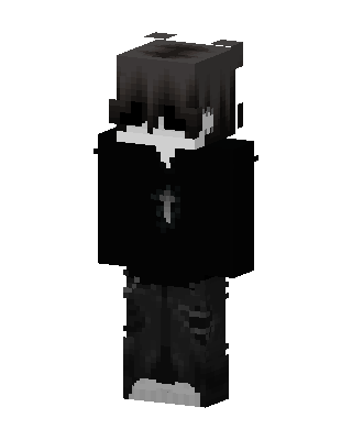 Black Player Boy skin, 3D preview