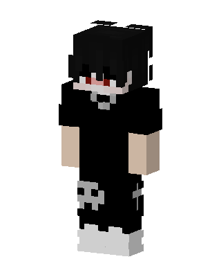 Black Villain Boy skin, 3D preview