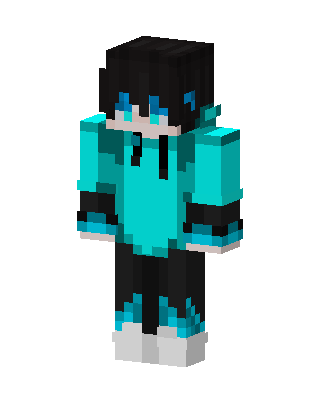 Cyan Player Boy Minecraft skin