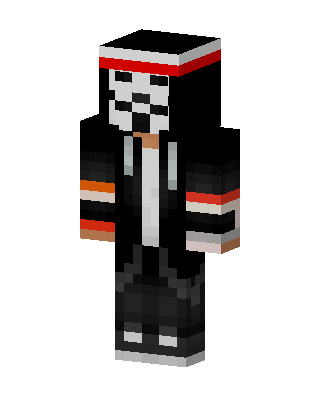 Black Skeleton Boy skin, 3D preview