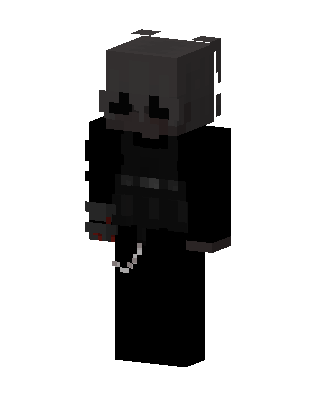 Black Ninja Boy skin, 3D preview