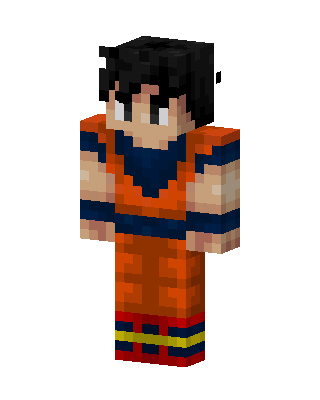 Goku skin, 3D preview