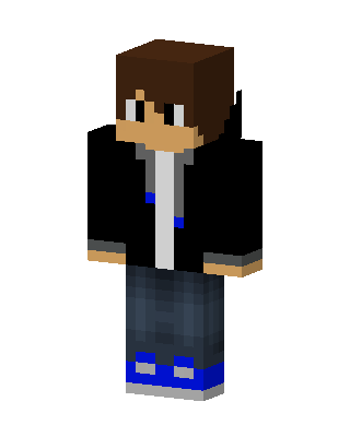 Blue Sneaker Boy skin, 3D preview