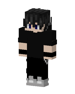 Shadow Hoodie Boy skin, 3D preview