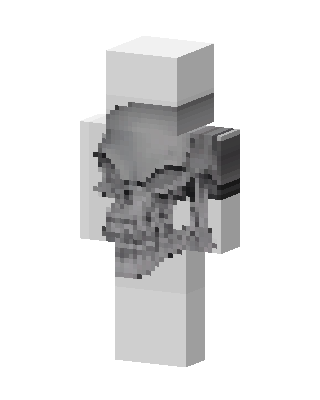 Gray Hero skin, 3D preview