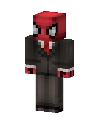 Red Masked Hero Boy skin, 3D preview