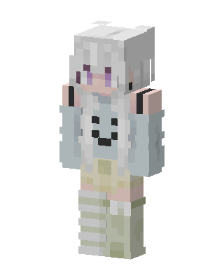 White Masked Animal Girl Minecraft skin