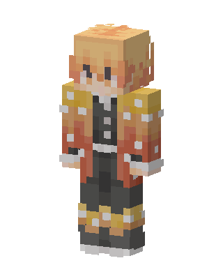 Zenitsu Agatsuma skin, 3D preview