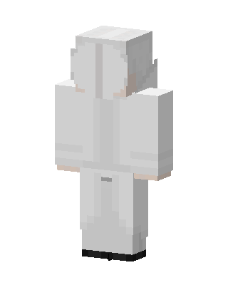 White Hoodie skin, 3D preview