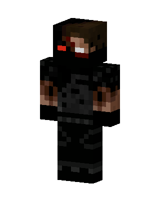 Black Masked Villain Boy skin, 3D preview