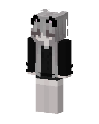 Panda Hoodie Girl Minecraft skin
