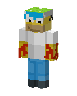 Homer Simpson skin, 3D preview
