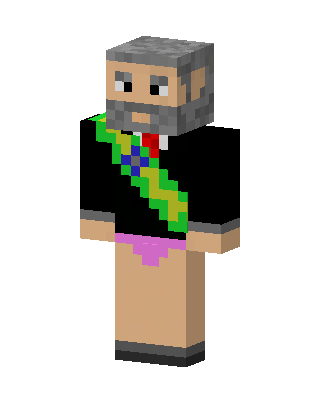 Black Hero Boy skin, 3D preview