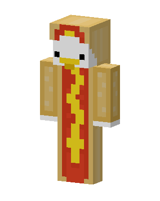 Chicken Hot Dog Minecraft skin