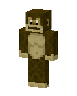 Brown Monkey skin, 3D preview