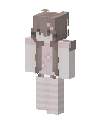 Pastel Pajama Girl skin, 3D preview