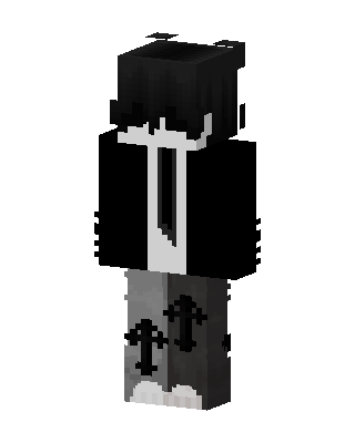 Black Player Boy skin, 3D preview