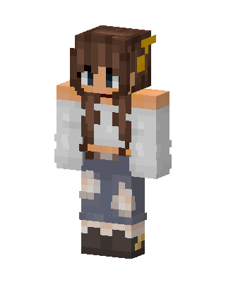 Cozy Denim Girl Minecraft skin